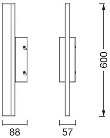 Osram -LED Illuminazione a LED dimmerabile per specchio ORBIS MIRROR LED/10W/230V 60 cm IP44