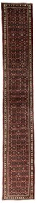 Hamedan Tappeto 80 x 490 Rosso (Iran) Annodato A Mano