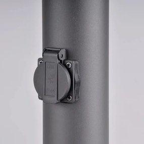Lampada da esterno con presa DALLAS 1xE27/12W/230V IP44 antracite
