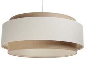 Lampadario a sospensione con filo DOBLO 1xE27/60W/230V color crema/beige