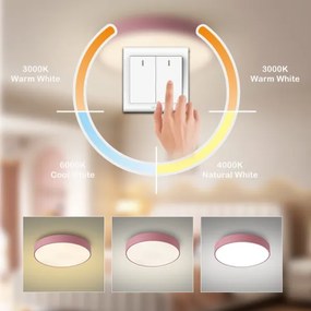 Brilagi - Plafoniera LED POOL LED/60W/230V 3000/4000/6000K 50 cm rosa