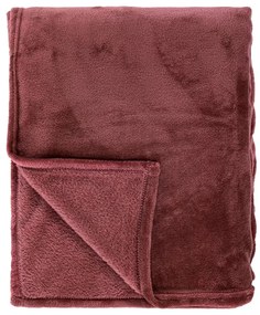 Copriletto bordeaux in micropanno per letto matrimoniale 220x240 cm Cosy - Tiseco Home Studio