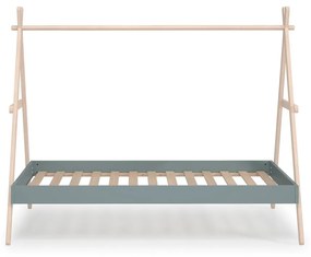 Letto per bambini in legno di pino verde/naturale 90x200 cm Trufa - Marckeric