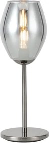 Eglo 39568 - Lampada da tavolo ESTANYS 1xE27/60W/230V nera/fumé