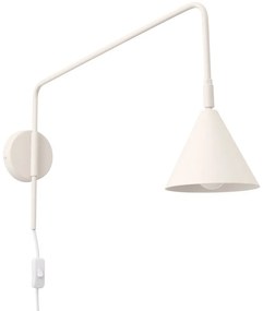 Lampada da parete color crema con alimentazione a corrente ø 14 cm Zylo – Sollux