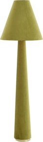 Lampada da terra verde con paralume in tessuto (altezza 168 cm) Devia - Light &amp; Living