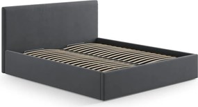 Testiera grigia in imbottito 150,5x100 cm Remo – Micadoni