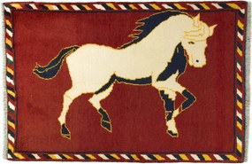 Gabbeh Tappeto persiano 80 x 120 Rosso (Iran) Annodato A Mano