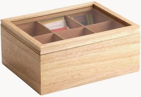Scatola porta bustine da tè in legno di caucciù Timi