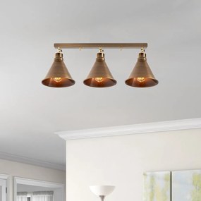 Lampada da soffitto color bronzo con paralume in metallo ø 20 cm Berceste - Opviq lights