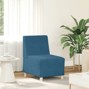 Divano Sedia Blu 55 Cm Velluto /