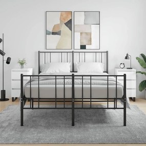 Comodini 2 Pz Bianco Lucido 40x35x69 Cm İn Legno Multistrato /