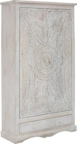 Armadio in legno di mango bianco 100x175 cm Rana - Støraa
