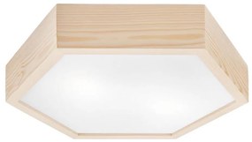 Plafoniera HEX NATURALE 2xE27/60W/230V d. Pino da 43 cm