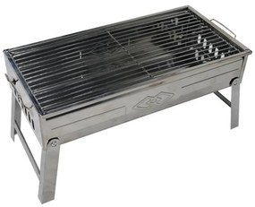 Griglia Barbecue da Tavola a Carbonella BBQ Carbon 45X23X22cm Acciaio Inox