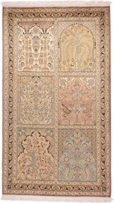 Cashmere Silk Tappeto 140 x 80 (Indian) Annodato A Mano