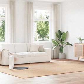 Tappeto Shaggy A Pelo Lungo Navarra Beige 240x340 Cm Poliestere /