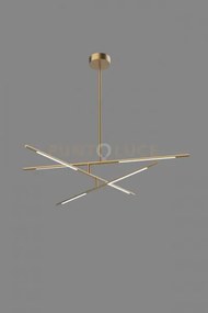 Lampadario a soffitto 6 luci tabular md18001070-6agld oro