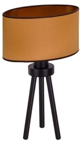 Duolla - Lampada da tavolo OVAL VEGAN 1xE27/15W/230V diametro 30 cm marrone