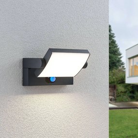 Lindby Applique da esterni LED Sherin, antracite, sensore