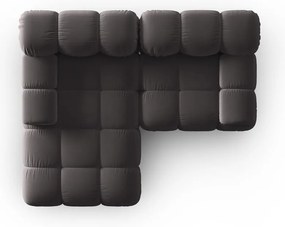 Divano in velluto grigio scuro 191 cm Bellis - Micadoni Home