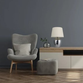 Lampada da tavolo 1xE27/25W/230V cromo lucido