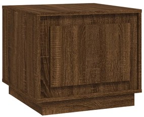 Tavolino da salotto rovere marrone 51x50x44cm legno multistrato