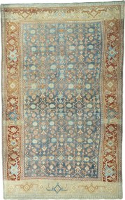 Kurdi Tappeto 140x230 Blu (Iran) Annodato A Mano