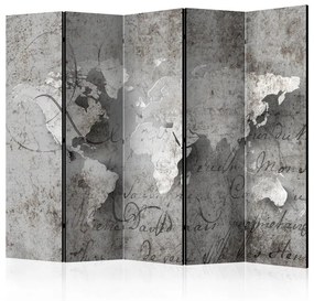 Paravento  Map and letter II [Room Dividers]  Colore ---, Dimensioni e Misure 225x172