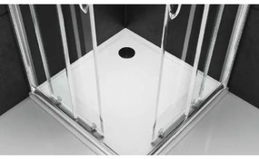 Box doccia ad angolo 80 x 120 cm cristallo 6 mm Ix Box Morini S158H1