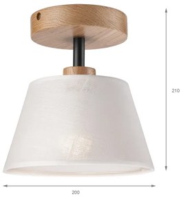 Lampadario ANTONIO 1xE14/60W/230V bianco a soffitto
