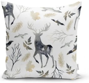 Set di 4 federe natalizie e runner da tavolo Foresta di Natale - Minimalist Cushion Covers