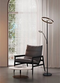 Lampada da terra a LED nera (altezza 180 cm) Willis - Trio