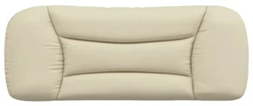 Cuscino testiera crema 100 cm in tessuto