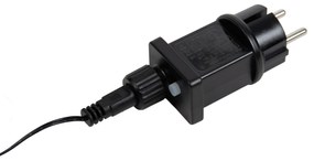 Lampada da terra natalizia nera albero 150 cm con LED e timer IP44 - Caspar