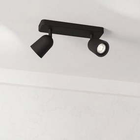 Eglo 901953 - Faretto CAMALDOLI 2xGU10/10W/230V nero