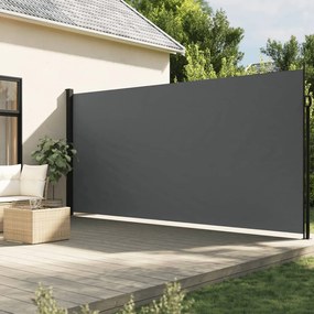 Tenda Da Sole Laterale Retrattile Antracite 200x600 Cm /