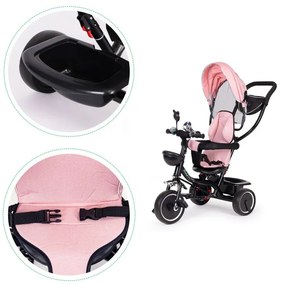 Triciclo, passeggino rosa ECOTOYS