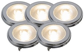 Set di 5 lampadine LED AR111 dimmerabili G53 9W 650LM 3000K