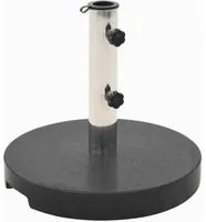 Base per Parasole Circolare in Granito Nera 20 kg cod 11077