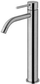 Paffoni Light Lig085st Miscelatore Lavabo alto Prolungato Con Sistema Di Scarico Light Steel Acciaio