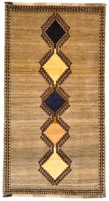 Gabbeh Tappeto 200x110 Nero (Iran) Annodato A Mano