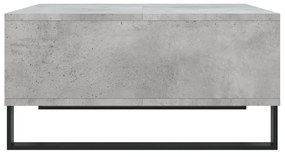 Tavolino da Salotto Grigio Cemento 60x60x30cm Legno Multistrato