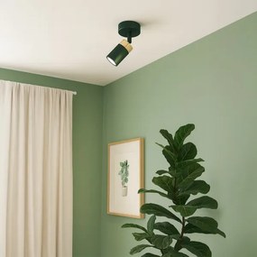 Brilagi - Faretto da parete POKER 1xGU10/25W/230V verde