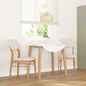 Sedie Da Pranzo Con Cuscini 2 Pz Naturale Legno Massello Hevea /