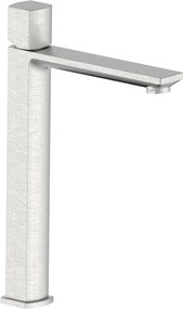 Rubinetto per lavabo getto laminare cristallino Coral grigio spazzolato opaco AQUASANIT