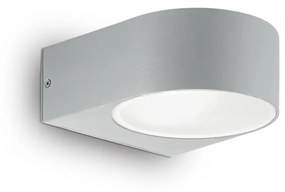 Applique Moderna Iko Metallo Grigio 1 Luce E27