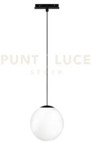 Sospensione per binario magnetico e sfera d.15cm nero led 3000k 624...