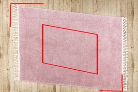 Tappeto BERBER 9000 rosa Frange berbero marocchino shaggy - PRODOTTO DI SECONDO GRADO