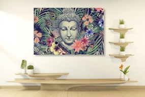 Stampa su tela – Buddha su sfondo esotico